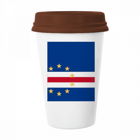 

Cape Verde National Flag Africa Country Mug Coffee Drinking Glass Pottery Cerac Cup Lid