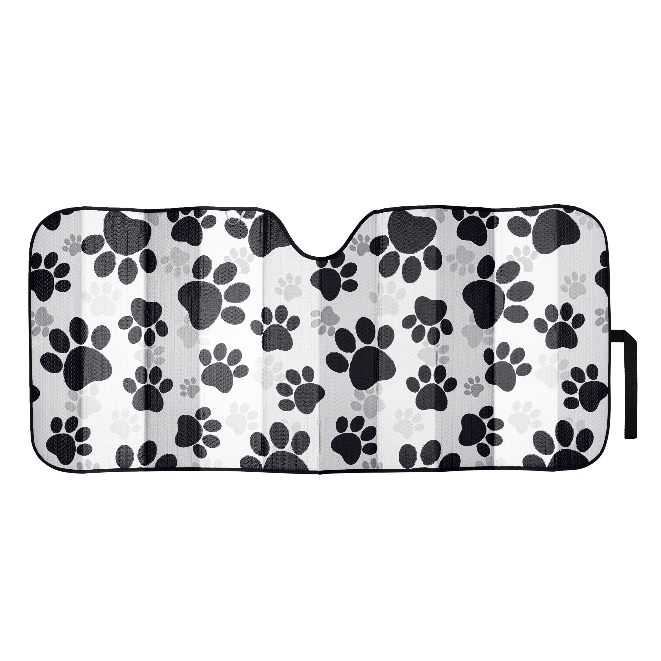Auto Drive Paw Print Accordion Windshield Sunshade photo 1
