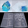 thumbnail image 2 of Coofit 2PCS Fondant Mold Creative DIY House Shape Silicone Casting Mold Baking Mold, 2 of 8