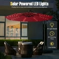 thumbnail image 5 of Demifill 10 Ft Patio Umbrella Offset Cantilever Umbrella with 40 Solar Powered Lights, Offset Patio Umbrella for Outdoor, Red, 5 of 10