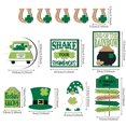 thumbnail image 4 of Walmart Clearance! St Patricks Day Decorations Tiered Tray Decor Set Rustic Green Shamrock Gnome Truck Wood Sign Cutout Letter Sign for St. Patrick'S Day Table Home Kitchen Bar Decoration 12Pcs, 4 of 9