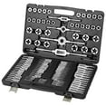 thumbnail image 1 of VEVOR Tap and Die Set, 110-Piece Include Metric Size M2 to M18, Bearing Steel Taps and Dies, Essential Threading Tool for Cutting External Internal Threads, with Complete Accessories and Storage Case, 1 of 9