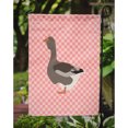 thumbnail image 3 of Caroline's Treasures BB7897GF Toulouse Goose Pink Check Flag Garden Size , Small, multicolor, 3 of 3