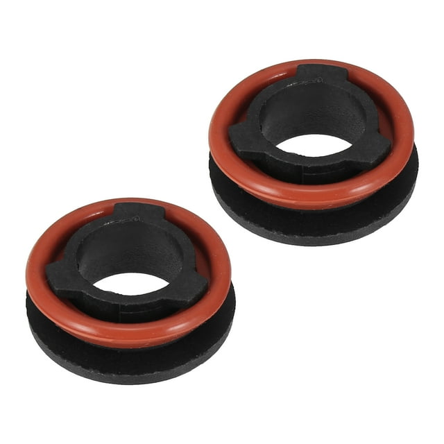 Unique Bargains 2pcs H11 LED Headlight Adapter Base Bulb Sockets Retainer Holder Universal for Car Auto Black