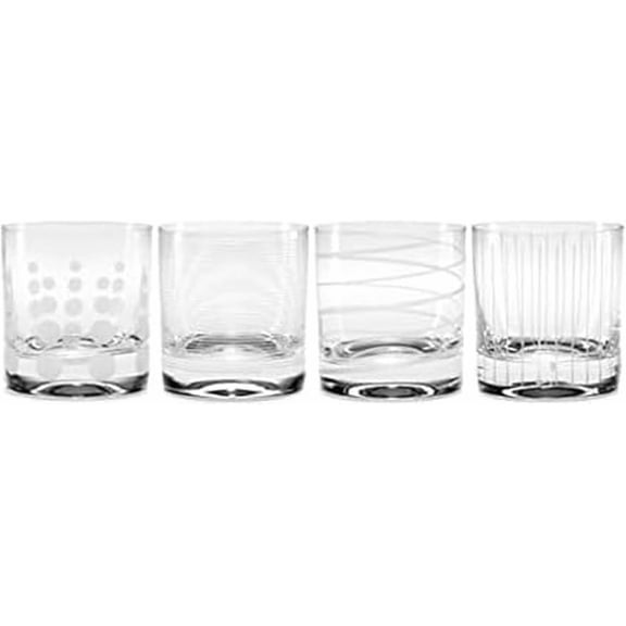 Cheers Double Old Fashioned Glass, 12.75-Ounce, Set of 4