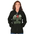 thumbnail image 4 of Urban Hustle State of Mind Money Unisex Fleece Graphic Zip Up Hoodie Brisco Brands 3X, 4 of 5
