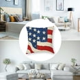 thumbnail image 5 of nygtbtfer 4th of July Pillow Covers Set of 2 America Flag Stars Decorations Home of The Patriotic Throw Cushion Case for Home Sofa Couch 22x22in, 5 of 7