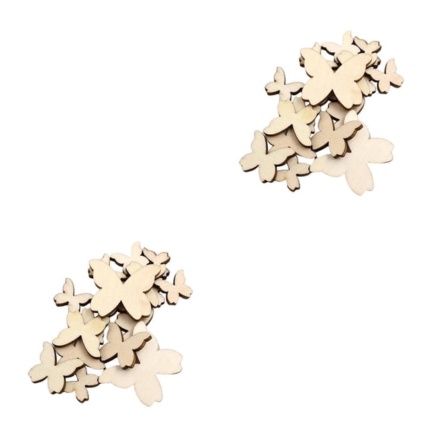 ZLight DIY Wood Slices Handicraft Make Accessory Home Pendant Prop Craft Chips Type 2 2Set