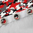 thumbnail image 4 of Feelyou Fashion Camouflage Teens Black Out Curtains, Red Square Abstract Curtains Pack of 2 (42x63 Each), Modern Camo Print Bedroom Curtains, Window Curtains Home Decor, 4 of 6