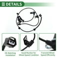 thumbnail image 4 of Sensor de velocidad de rueda ABS Unique Bargains, conjunto de sensor del sistema de frenos antibloqueo para Mitsubishi Eclipse 2006-2012 No. MN113195 delantero izquierdo, 4 of 7