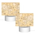 thumbnail image 2 of Fotbe World Map Pattern Acrylic Night Light Gift with 3 Color ModesTouch-Sensitive LED Lamp Perfect Gift for Mother's Day, Birthday, or Christmas, 2 of 9