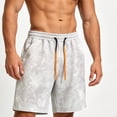 thumbnail image 5 of MYAOYI Men's Casual Tie Dye Shorts Drawstring Waist Side Pockets Fleece Sweat Shorts, 5 of 5