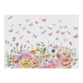 thumbnail image 1 of La ventana de de la flor se aferra, etiquetas engomadas de la ventana de la película, etiqueta floral del vidrio de para la pared, 1 of 9