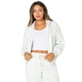 thumbnail image 2 of Celebrity Pink Women's Zip Front Hoodie, Sizes XS-4X, 2 of 6