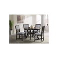 thumbnail image 3 of HomeStock Art Nouveau Allure Standard Height Dining Table, 47" Round Kitchen Dining Table with Storage Shelf, Sturdy Construction, 47"x 47" x 30", Modern Compact Dining Table for All Spaces-Color:Waln, 3 of 9