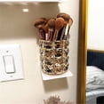 thumbnail image 5 of Makeup brush holder, storage container, crystal dressing table decoration, personalized foaming comb brush pen holder container, 5 of 9