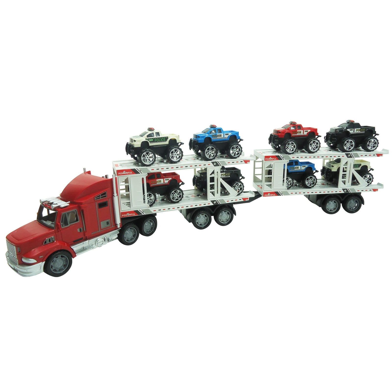 toy semi truck car hauler