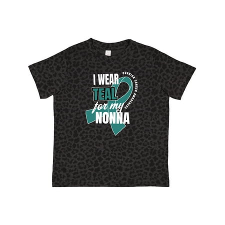 

Inktastic I Wear Teal for My Nonna Ovarian Cancer Awareness Gift Toddler Boy or Toddler Girl T-Shirt