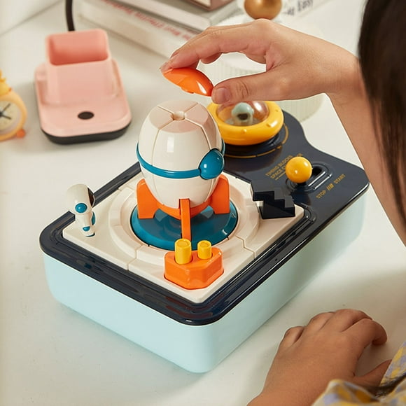 EQWLJWE Learning & Education Toys,Handheld Games for Kids Electronics,Timing Catapult Puzzle Assembly Three Dimensional Puzzle Timing Challenges Assembly Tabletop Game Toy for Children