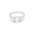 thumbnail image 3 of Cassidy Engagement Ring Womens Sterling Silver Cz Ginger Lyne Collection, 3 of 7
