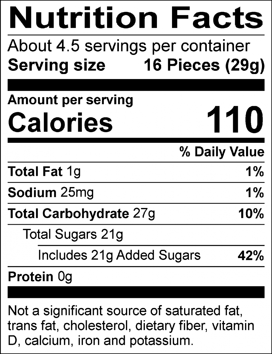 Caramel Apple Sugar Babies 4.75 oz.  Theater Box