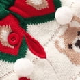 thumbnail image 4 of Drtj Boy Girl Red Pullover Bear Crew Neck Long Sleeve Knit Pullover Warm Autumn Winter Sweater Christmas Tops, Sized 18-24M, 4 of 7