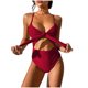 thumbnail image 1 of Traje de baño siamés de moda para mujer, conjunto de traje de baño Sexy con estampado calado en la cintura Fridja nalpqowj55178, 1 of 1