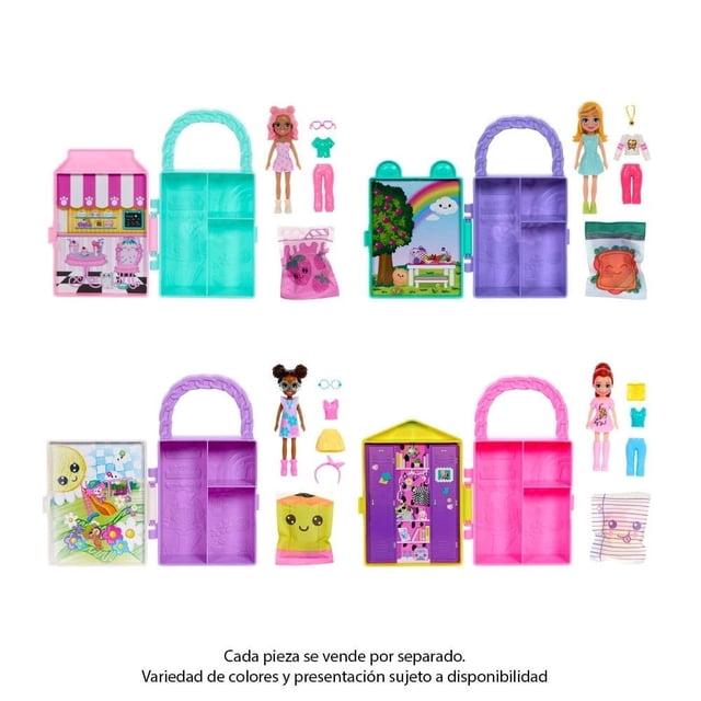 Set de Juego Polly Pocket Clóset Fashion Reveal Varios Modelos 1 pieza