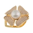 thumbnail image 1 of Anillos de bufanda para mujer, niñas, flor de de imitación, bufanda con clip, hebilla decorativa Yinane Bufanda de clip de flor, 1 of 8