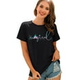 thumbnail image 3 of VILOVE Magical Shirt for Women Magic Kingdom Tshirt Family Vacation Tee Castle Graphic Short Sleeve Tops, 3 of 5