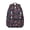 Bernese Mountain Dog, variant on Bichon Frise and Flowers Black Pattern Backpack for School, Cute School Bag with Adjustable Shoulder Straps and Padded Back, 15.3"x11"x7.1"