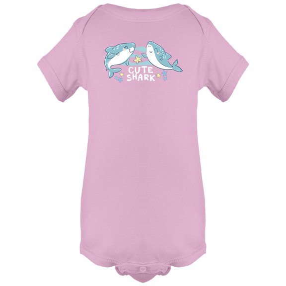 Cute Blue Sharks Bodysuit Infant -Image by Shutterstock,  6 Months