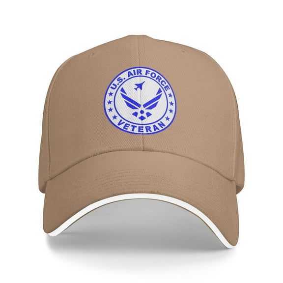 U.S. Air Force Veteran Unisex Sandwich Cap Classic Baseball Capunisex Adjustable Casquette Dad Hat