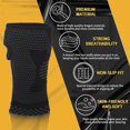 thumbnail image 5 of 2 Pairs Copper Compression Wrist Sleeves for Men & Women Hand & Wrist Support Brace for Sports Typing Hand Instability Relieve Discom(Left/Right Medium Black), 5 of 5