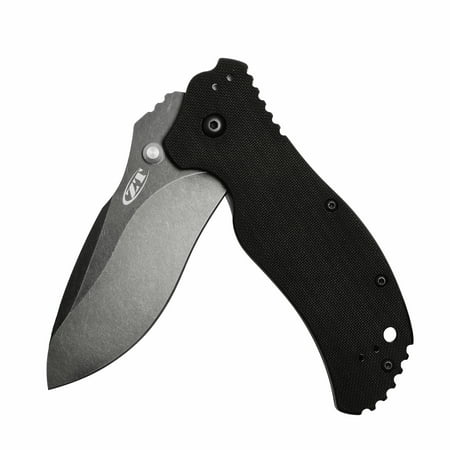 Zero Tolerance 0350BW; EDC Folding Pocketknife; 3.25” BlackWashed Crucible S30V Stainless Steel Blade; Textured G-10 Handle with SpeedSafe Assisted Opening, Liner Lock, Quad-Mount Pocketclip; 6.2 (Best Zero Tolerance Edc)