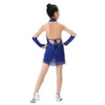 thumbnail image 2 of Toddler Kids Teens Girls Halter Tassel Dance Dress with Shiny Diamonds Latin Jazz Salsa Samba Rumba Cha Cha Performance Costumes, 3-15 Years, 2 of 8