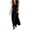 Black, variant on Women's Cowl Neck Dresses Sleeveless Linen Blend Maxi Dress Flowy Breathable Casual Vacation Sundress Dresses for Women Yellow S