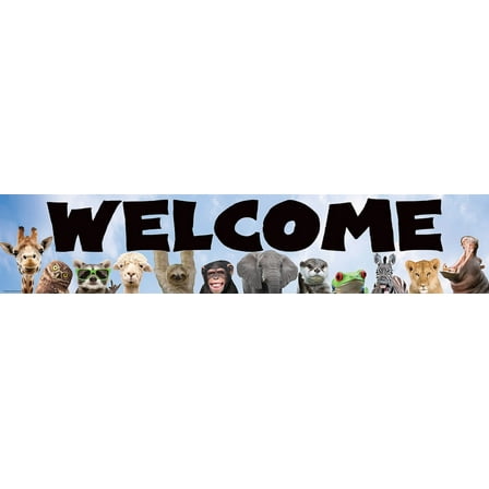 Teacher Created Resources Go Wild Animals Welcome Banner (TCR 6836)