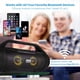 thumbnail image 2 of Pyle PBMWP185 - Altavoz inalámbrico portátil con Bluetooth, 40 W máx. 2,0 canales, recargable, sistema estéreo con entrada auxiliar, USB/SD/FM, subwoofer de 3 pulgadas, control de voz, 2 of 5