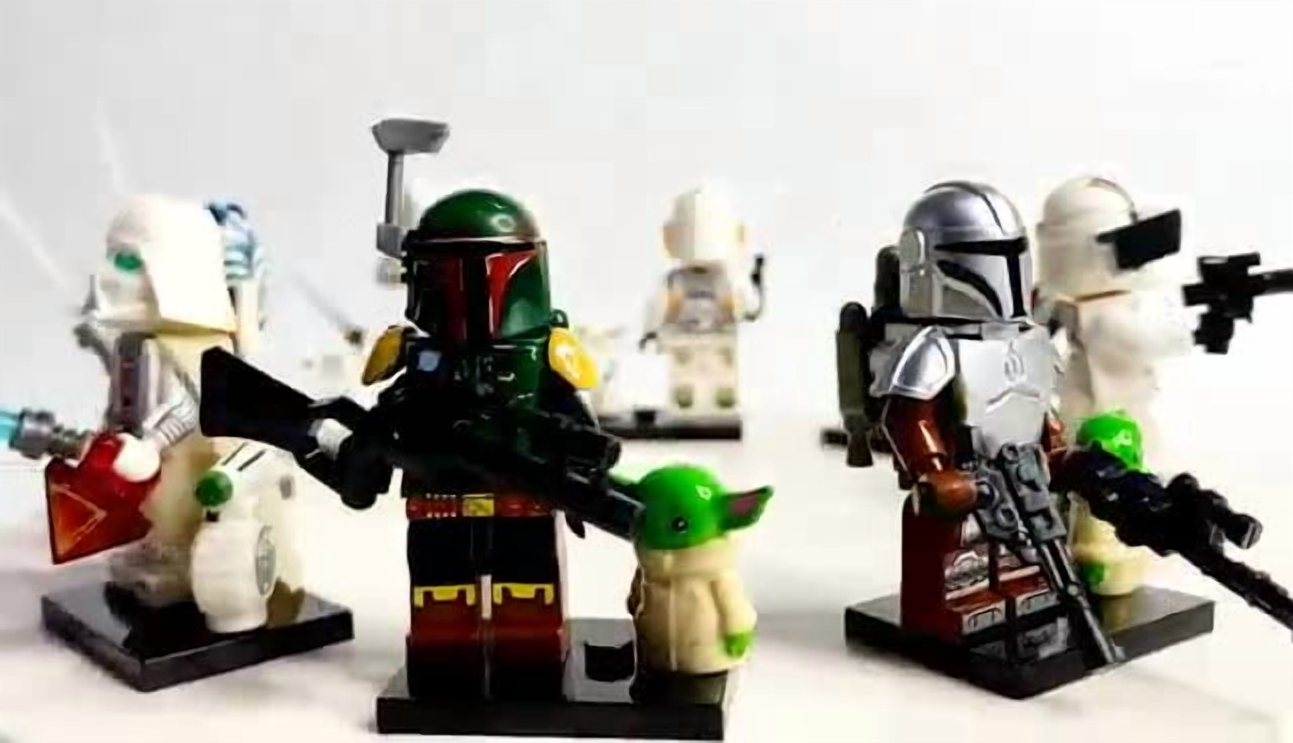 Space Wars Minifigure Action Figure Building Block Toys Set - 16 PCS -Mini Figurines Birthdays Christmas Gifts for Kids