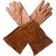 thumbnail image 2 of Guantes de jardinería de cuero para hombres y mujeres, con guante de protección contra espinas, guantes de jardinería para jardineros y agricultores, 2 of 7