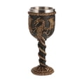 thumbnail image 1 of lionlar Gothique Double Paroi Résine Acier Inoxydable Tasse à Boire 3D Dragon Os Métal, 1 of 7