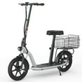 thumbnail image 5 of Hiboy ECOM 14 Eco Friendly Smart Electric Scooter, 14 Inch Pneumatic Tires, 450W Powerful Motor 10Ah Battery 22 MPH & 31 Miles, Commuter Electric Scooter for Adults with Detachable Basket and Seat, 5 of 9