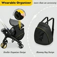thumbnail image 3 of GASTROPOD Mommy Storage Bag for Doona Stroller Accessories Portable Storage Mom Backpack Black Waterproof Diaper Bag, 3 of 7