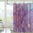 thumbnail image 5 of Abstract Shower Curtain Marble Colorful Shower Curtain for Bathroom Bathtub Home Decor with 12 Hooks 72"x72", 5 of 7