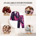 thumbnail image 7 of Sikiie Watercolor Painting White Horse Women's Long-Sleeve Shirt and Full-Length Bottom Pajama Set (s-xxl)-X-Large, 7 of 7