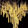 thumbnail image 2 of 1 cadena de luces LED de 30 cm con forma de lluvia de meteoritos, resistente al agua, para decoración de patio, fiestas navideñas, 2 of 5