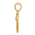 thumbnail image 2 of 14k Two Tone Gold Heart Dainty Letter F Initial Name Monogram Necklace Charm Pendant Love, 2 of 8