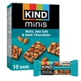 thumbnail image 1 of KIND Minis, Nuts Sea Salt & Dark Chocolate Snack Bars, 20g, 10 Bars, 1 of 11