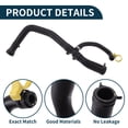thumbnail image 4 of Unique Bargains Radiator Hose Heater Hose No.C2D17859 for Jaguar XJ 3.0 2011 Rubber Warm Water Pipe Black 1 Pc, 4 of 6